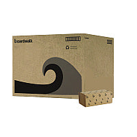 Boardwalk(R) Single Fold Paper Towels, 1-Ply, Brown, 4000 Towels (BWK6210)