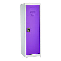 AdirOffice Steel Storage Locker, 1 Compartment, 15 x 15 x 48, Purple (I62901PUR)