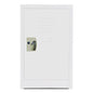 AdirOffice Steel Storage Locker, 1 Compartment, 15 x 15 x 24, White (I62902WHI)