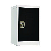 AdirOffice Steel Storage Locker, 1 Compartment, 15 x 15 x 24, Black (I62902BLK)