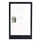 AdirOffice Steel Storage Locker, 1 Compartment, 15 x 15 x 24, Black Body/White Doors (I62902BW)
