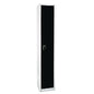 AdirOffice Steel Storage Locker, 1 Compartment, 12 x 12 x 72, Black (I629201BLK)