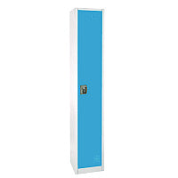AdirOffice Steel Storage Locker, 1 Compartment, 12 x 12 x 72, Blue (I629201BLU)