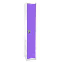 AdirOffice Steel Storage Locker, 1 Compartment, 12 x 12 x 72, Purple (I629201PUR)