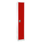 AdirOffice Steel Storage Locker, 1 Compartment, 12 x 12 x 72, Red (I629201RED)