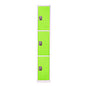 AdirOffice Steel Storage Locker, 3 Compartment, 12 x 12 x 72, Green (I629203GRN)