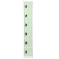 AdirOffice Steel Storage Locker, 6 Compartment, 12 x 12 x 72, Misty Green (I629206MGRN)