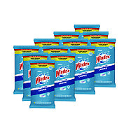 Windex Glass and Surface Wet Wipe, Cloth, 7 x 8, Unscented, White, 38/Pack, 12 Packs/Carton (378032)