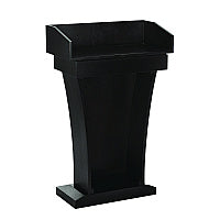AdirOffice Wood Stand-Up Podium Lectern Speaker Stand with Drawer and Storage Area, 27.55 x 14 x 43.3, Black (I661012BLK)