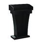 AdirOffice Wood Stand-Up Podium Lectern Speaker Stand with Drawer and Storage Area, 27.55 x 14 x 43.3, Black (I661012BLK)