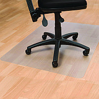 Floortex Cleartex Advantagemat Phthalate Free PVC Chair Mat for Hard Floors, 53" w x 45" l, Clear (PF1213425EV)