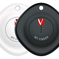 Verbatim My Finder Bluetooth Tracker for Apple iOS, Black/White, 2/Pack (32131)