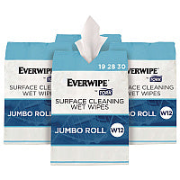 Tork Surface Cleaning Wet Wipe, 1-Ply, 6 x 6, Lemon, White, 900 Sheets, 4/Carton (192830)