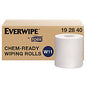 Tork Chem-Ready Wiping Rolls, 1-Ply, 12 x 5.25, White, 180 Sheets, 6 Rolls/Carton (192840)