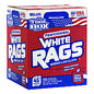 Sellars Absorbent Materials TOOLBOX White Rags, 1-Ply, 9.8 x 12, White, 200 Sheets/Box, 6 Boxes/Carton (58202)
