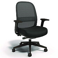 Alera Kempton Ergonomic Fabric Mesh Swivel Task Chair, Supports Up to 275 lb, 18.31 to 22.17 Seat Height, Black Seat/Back/Base (ALEKP42BME17)