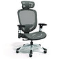 Alera Minerva Ergonomic Mesh Swivel Task Chair, Supports Up to 275 lb, 17.24 to 20.98 Seat Height, Gray Seat, Gray Back, Black Base (ALEMV41BME48)