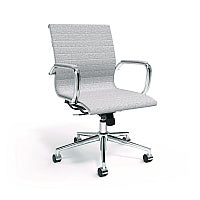 Alera Siskin Fabric Managers Chair, Supports Up to 275 lb, 16.93 to 20.67 Seat Height, Gray Seat, Gray Back, Chrome Base (ALESK4244)