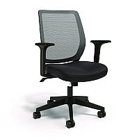 Alera Wessex Ergonomic Fabric Mesh Swivel Task Chair, Supports Up to 275 lbs, 17.09 to 20.83 Seat Height, Black Seat/Back/Base (ALEWX42BME17)