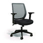 Alera Wessex Ergonomic Fabric Mesh Swivel Task Chair, Supports Up to 275 lbs, 17.09 to 20.83 Seat Height, Black Seat/Back/Base (ALEWX42BME17)