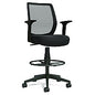 Alera Wessex Drafting Stool, Mesh Back, Supports Up to 275 lb, 27.95 to 33.66 Seat Height, Black Seat, Black Back, Black Base (ALEWX46BME17)
