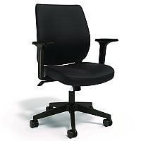 Alera Wessex Ergonomic Fabric Task Chair, Supports Up to 275 lb, 17.13 to 20.83 Seat Height, Black Seat/Back, Black Base (ALEWX4217)