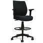 Alera Wessex Drafting Stool, Fabric, Supports Up to 275 lb, 27.95 to 33.66 Seat Height, Black Seat, Black Back, Black Base (ALEWX4614)