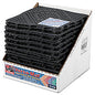 San Jamar Versa-Mat Bar-Shelf Liner, Plastic, 12w x 12d x 0.25h, Black, 24/Carton (VM5280BK)