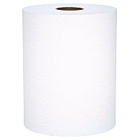 Scott Universal 100% Recycled Fiber Hard Roll Paper Towels, 1-Ply, 8" x 800 ft, White, 6 Rolls/Carton (56158)