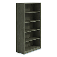 Alera Seville Bookcase, Five-Shelf, 36w x 14d x 65h, Walnut (SVBC6536WA)