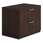 Alera Seville Series Lateral File Cabinet, 2 Legal-Size File Drawers, Mahogany, 36" x 24" x 29" (SVLF3624MY)