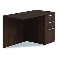 Alera Seville Series Desk Return with Pedestal, Right, 48" x 24" x 29", Mahogany (SVRRP4824MY)