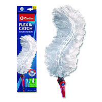 O-Cedar Flex and Catch Heavy-Duty Dusting Kit, 1 Duster Wand and 3 Refills, 6/Carton (172148CT)