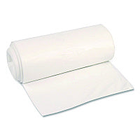 Boardwalk High-Density Can Liners, 45 gal, 12 mic, 40 x 48, Natural, Perforated Roll, 250/Carton (404812N)