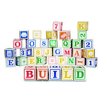 Bankers Box At Play 123 ABC Learning Blocks, Corrugated Board, Assorted, 50/Pack (100016408)