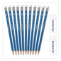 Staedtler Pre-Sharpened Wooden Pencils with (20) Block Erasers, HB #2 Black Lead, Blue Barrel, 250/Pack (13246C250)
