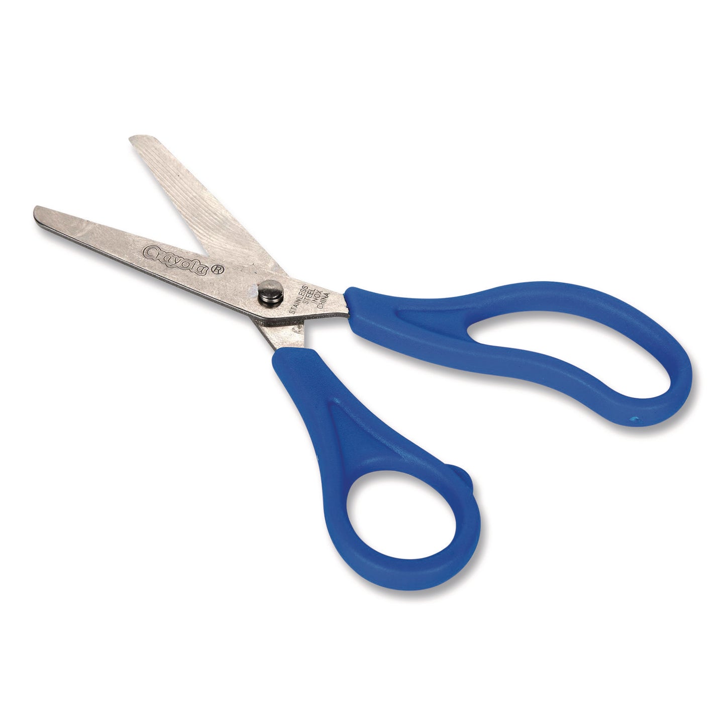 Crayola Blunt Tip Kid's Scissors, 5" Cut Length, Straight Blue Handle (693009)