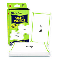 Carson-Dellosa Sight Words Flash Cards, 3.25 x 5.25, Assorted Colors, 54 Cards (0769664709)