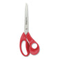 Maped Helix Expert Left-Handed Multipurpose Scissors, 8.25" Long, 5" Cut Length, Straight Red Handle (686549)
