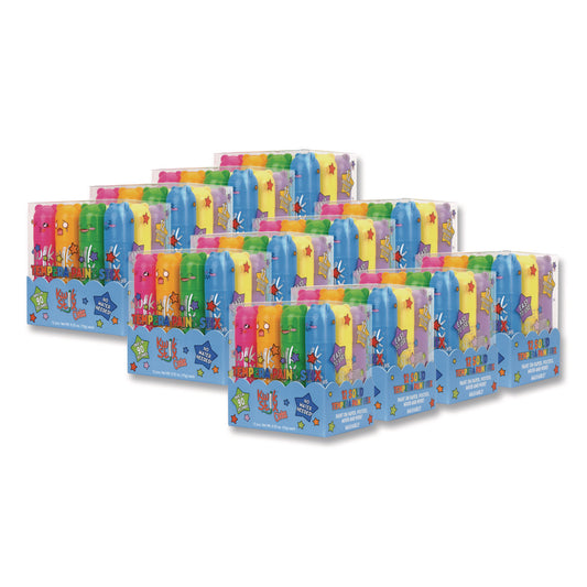 The Pencil Grip Kwik Stick Tempera Paint, 4" x 1", Assorted Colors, 12/Pack, 12 Packs/Carton (68412)