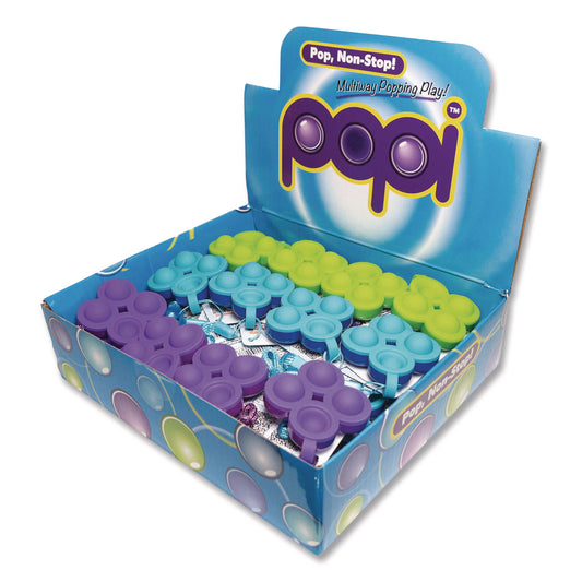 The Pencil Grip Popi Fidget Toy, Small, Assorted Colors, 24/Carton (876)