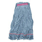 Carlisle Medium Blue Looped-End Mop, Cotton, 43 x 6 x 3, Red (369423B14)