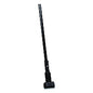 Carlisle Vinyl Coated Jaw Style Metal Mop Handle, 1" dia x 60", Black (3697000)