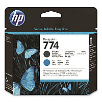 HP 774, (P2W01A), Printhead, Black/Cyan