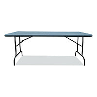 AbilityOne 7105017246313, SKILCRAFT Rectangular Folding Table, 60w x 30d x 29h, Charcoal Gray Top, Gray Base/Legs