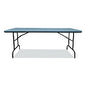 AbilityOne 7105017246313, SKILCRAFT Rectangular Folding Table, 60w x 30d x 29h, Charcoal Gray Top, Gray Base/Legs
