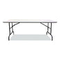 AbilityOne 7105017246806, SKILCRAFT Rectangular Folding Table, 60w x 30d x 29h, Platinum Gray Top, Gray Base/Legs