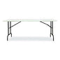 AbilityOne 7105017243926, SKILCRAFT Rectangular Folding Table, 72w x 30d x 29h, Platinum GrayTop, Gray Base/Legs