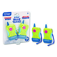 Educational Insights My First Walkie Talkies, Range: 300 ft, 8.9 x 7 x 1.2, Multicolor, 2 Walkie Talkies (5133)