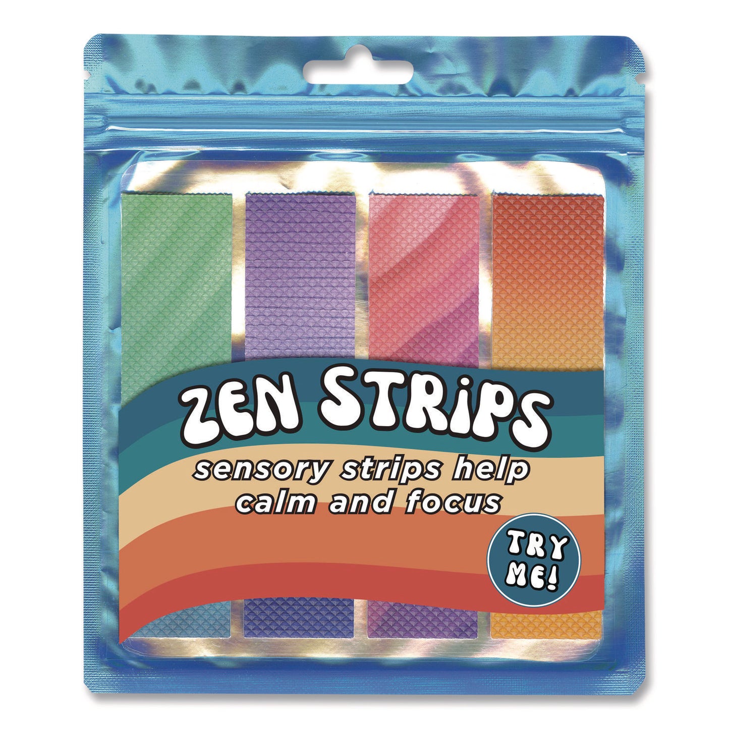 The Pencil Grip Bumpy Gradient Zen Strips, Ages 6 and Up, Assorted Colors, 4/Pack (854)